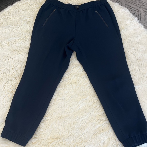 J.Crew Turner High Rise Pull-On Navy Blue Jogger Slacks Pants Size 12 - Picture 2 of 12